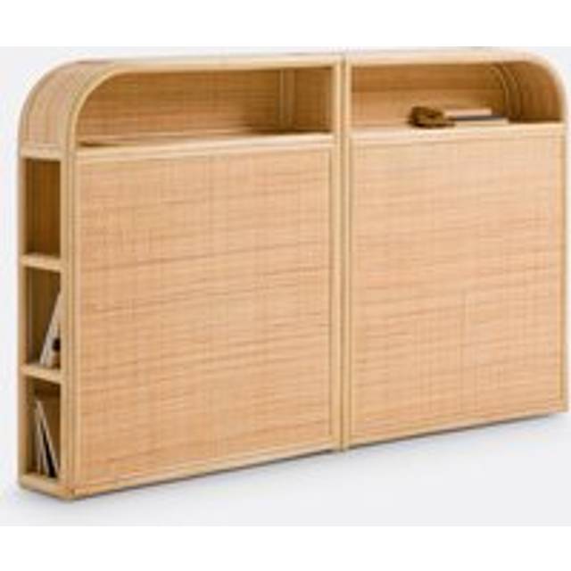 Ladara Rattan Storage Headboard - Natural - EU KING (160cm)