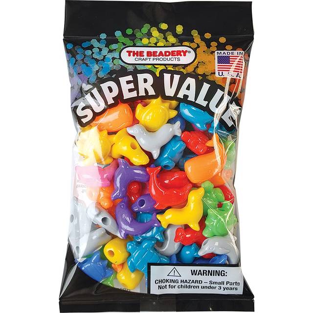 The Beadery 4-Ounce Bag of Marelife Beads  Circus Multi Colors  Small