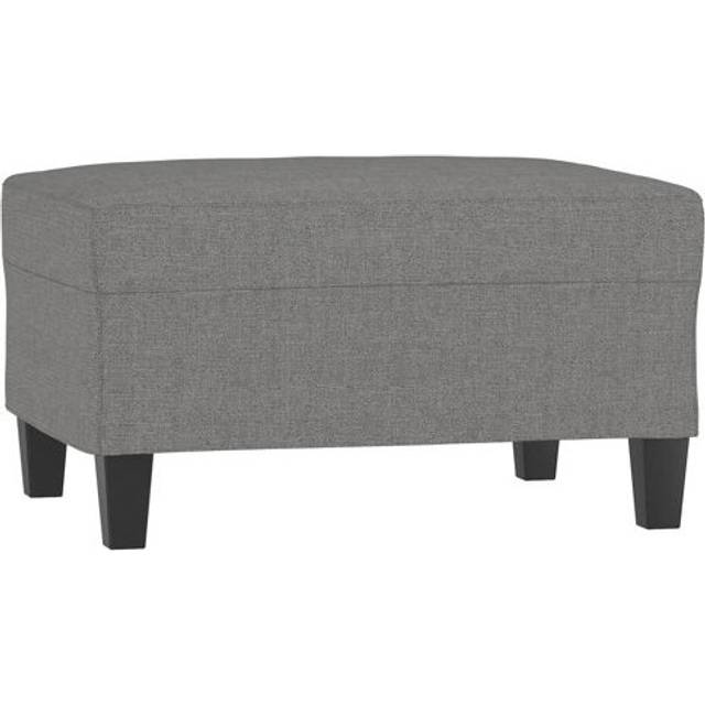 Fotpall mörkgrå 70x55x41 cm tyg