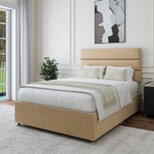 Woven Fabric Universal Divan Base - Pebble