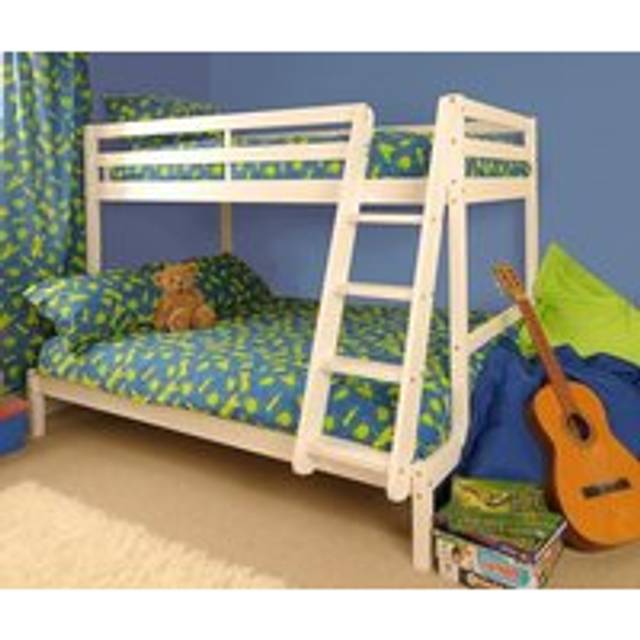 Wooden Triple Bunk 3ft/4ft In Various Colours - White - One Size