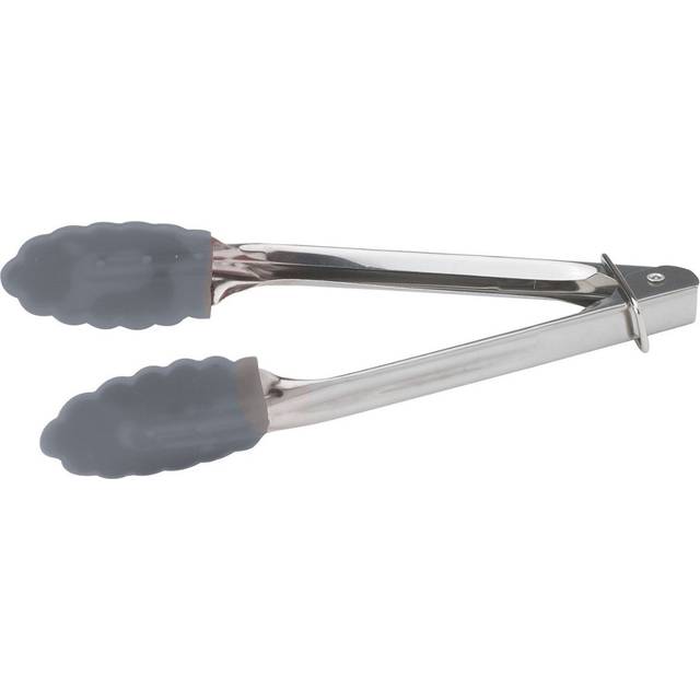 Winco Utility Tong with Rubber Tip and Locking Ring  7-Inch