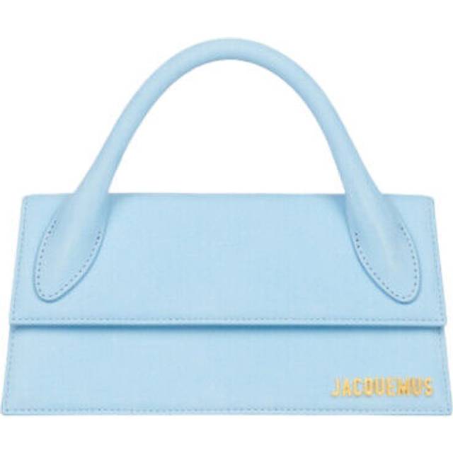 Jacquemus Womens Le Chiquito Long Blue Bag Leather - One Size
