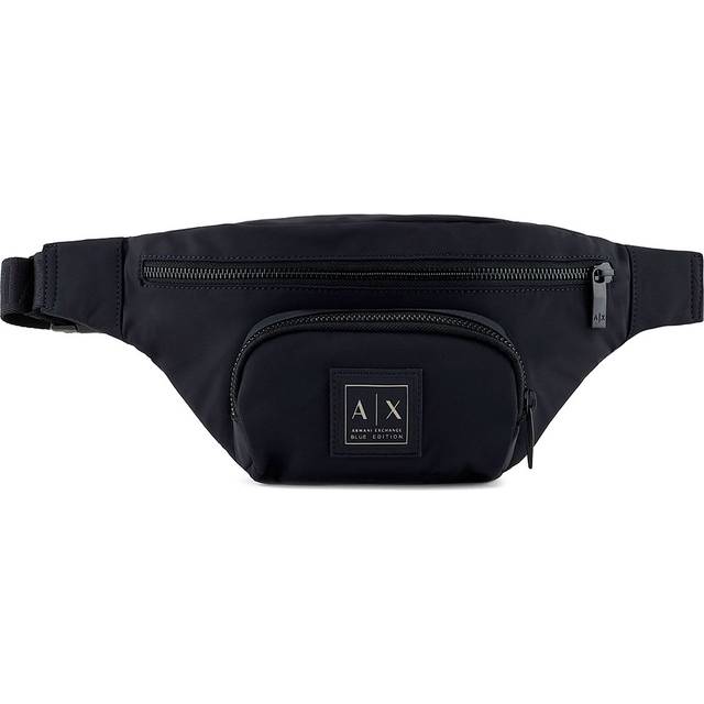 Armani Exchange for man. XM000680AF12908UB101 Double bum bag with navy blue pocket (OSFA), Casual, Polyester