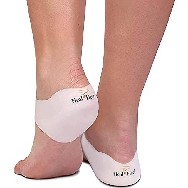 Heal A Heel Silicone Heal Cups Medium | Heel Cups for Cracked Heels | Comfortable and Durable Heel Cup for Cracked Heel Repair | Cracked Feet Treatmen