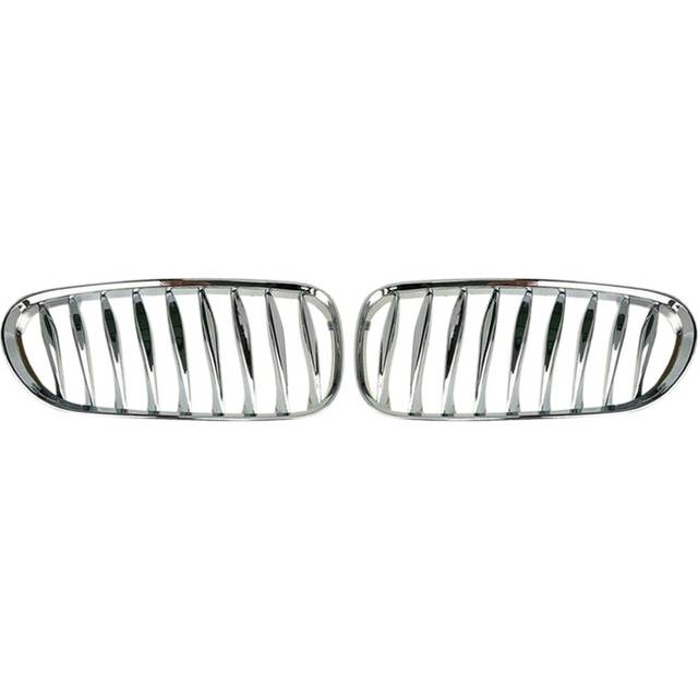Front Fence Grill Grille ABS Chrome for Z4 E85 E86 2003-2009 51117117757 51117117758
