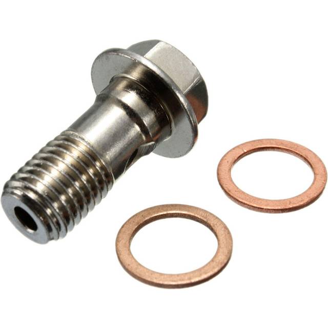 10mm x1.25 Chrome Banjo Bolt Brake Caliper Master Cylinder Fitting