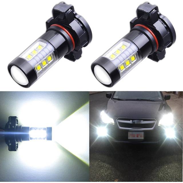 (7443, 6000K Cold White) 2Pcs High Quality car light CSP Chips 12000LM PS24W PSX24W 5202 H16(EU)