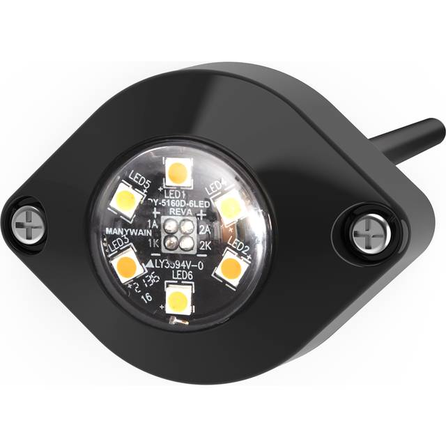 Ecco Safety Group ECCED9015AG 12-24V DC LED Flashing Warning Lights, Amber & Green