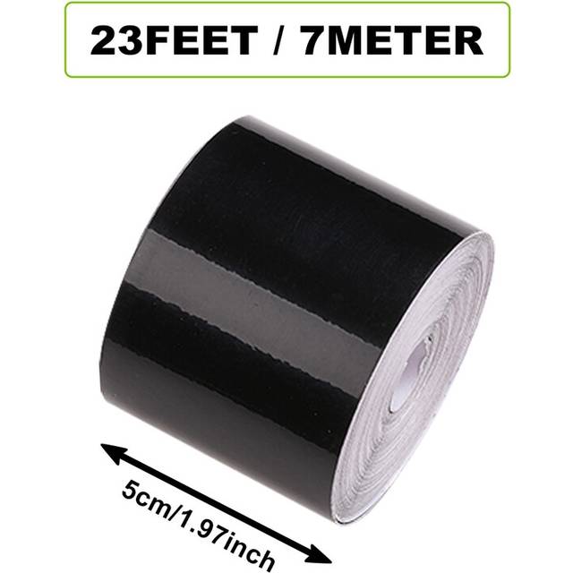 (5cm x 7meter) Gloss Black Mouldings Trim Wraps for Car Styling Bumper Side Skirt Sticker