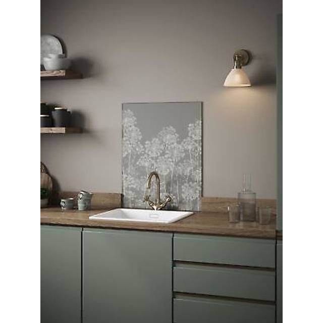 Clarissa Hulse Dill Silver Splashback 600X750Mm, Silver
