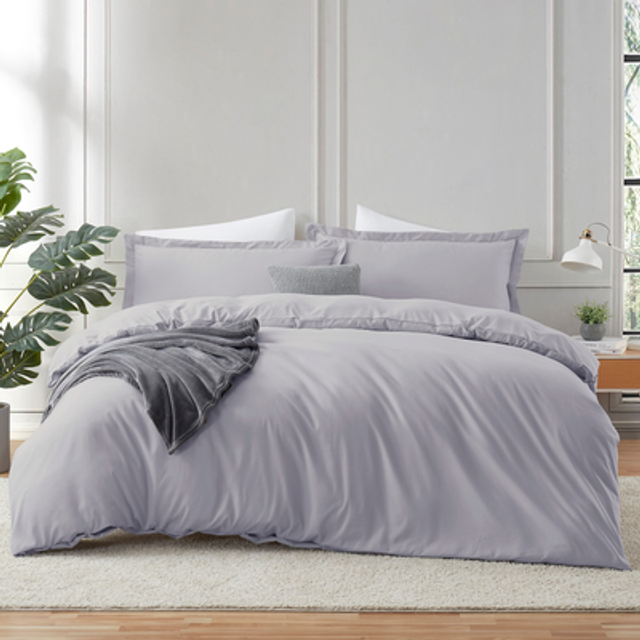 Hearth & Harbor California King Duvet Cover Sets Navy Blue - 3 Piece Duvet Cover California King  Soft Double Brushed Duvet Covers with Button Closure