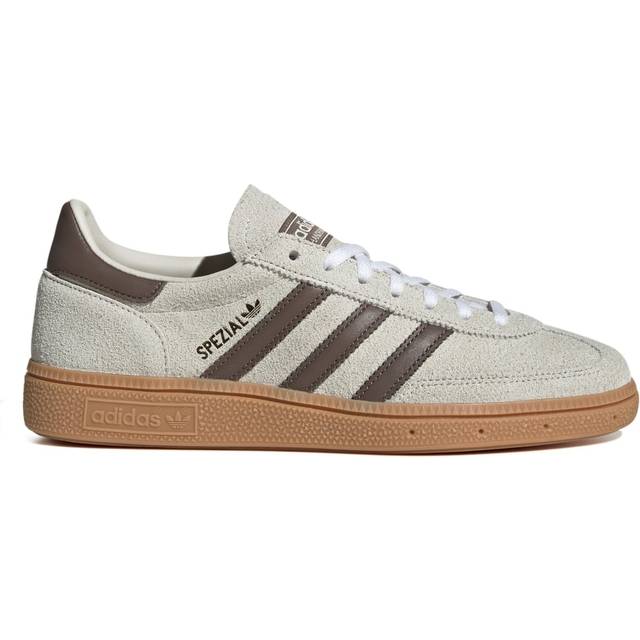 adidas Originals – Handball Spezial – Gräddvita och bruna sneakers med gummisula-Vit/a