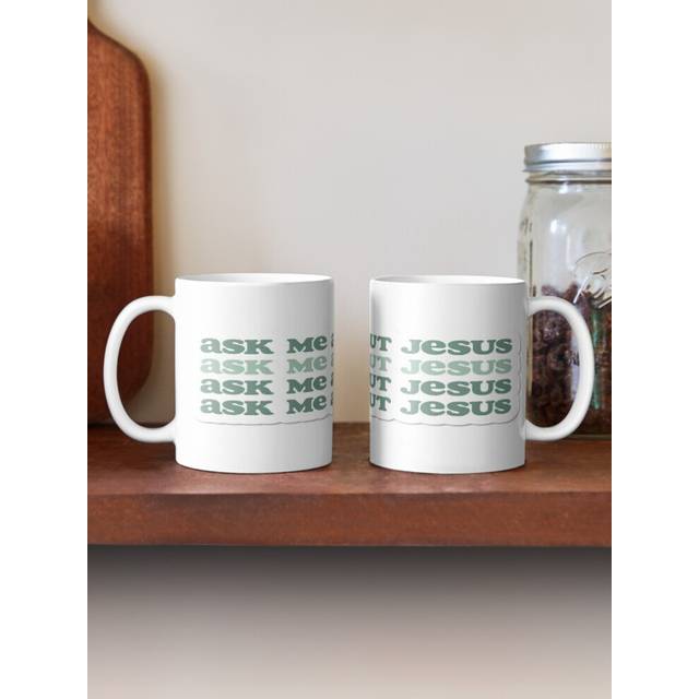 (Ask Me About Jesus-229) Coffee Mugs 11oz Tiger Ceramic Mug Cute Novelty Christmas Gifts