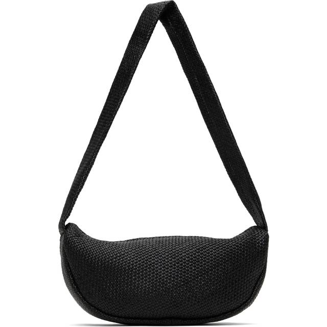 St. Agni Black Woven Crescent Bag - Black - UNI