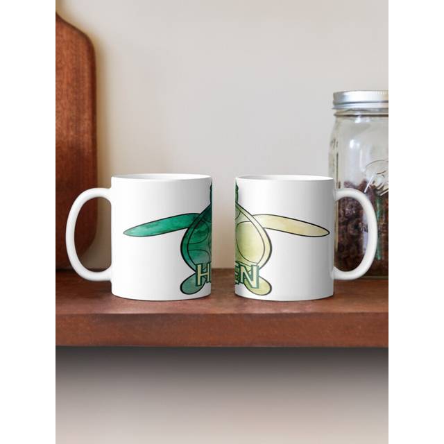 (Helen sea turtle name-562) Coffee Mugs 11oz DEAD MEAT Crossbones Ceramic Mug Cute Novelty Christmas Gifts