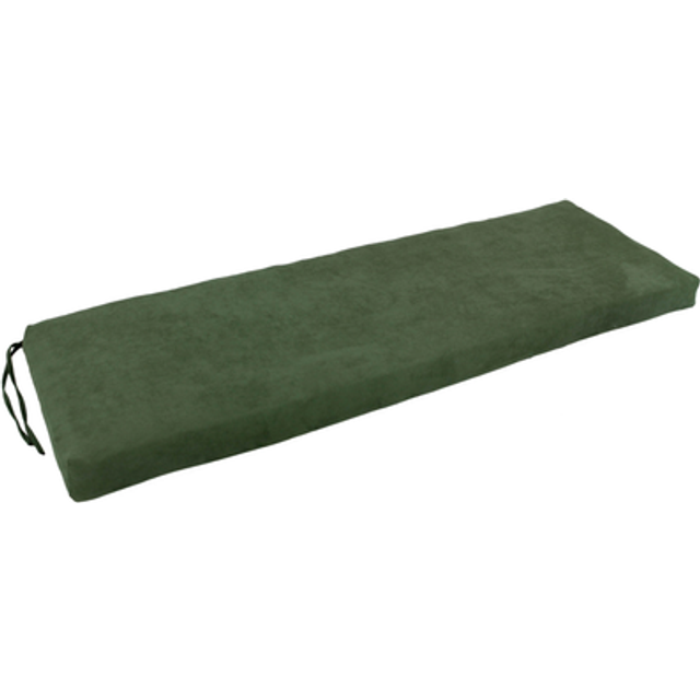 Blazing Needles Microsuede Bench Cushion, 54 x 19, Hunter Green