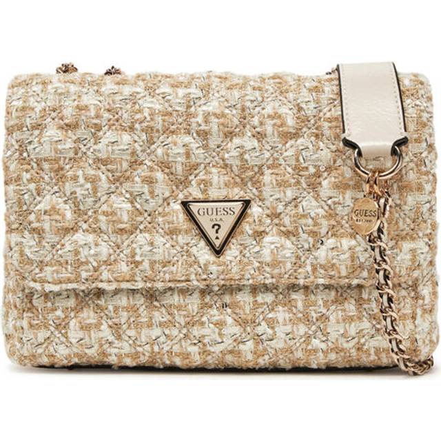 Guess Giully Tweed Crossbody - Gold - T/U