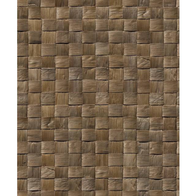 Galerie The Woods And Wicker Geometric Bronze Brown Wallpaper 45742, Brown
