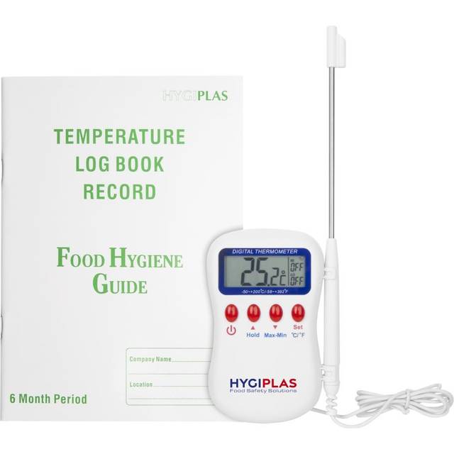 Special Offer Hygiplas Multistem Thermometer and Temperature Log Book