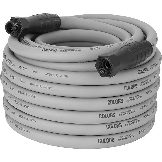 Colors SwivelGrip Garden Hose  58 x 100  34  11 12 GHT Fittings  Slate Grey