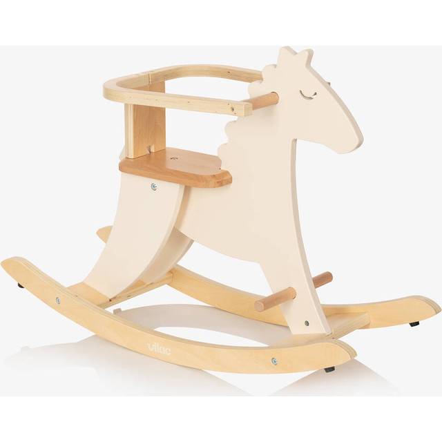 Vilac Hudada Rocking Horse With Safety Hoop - Blue
