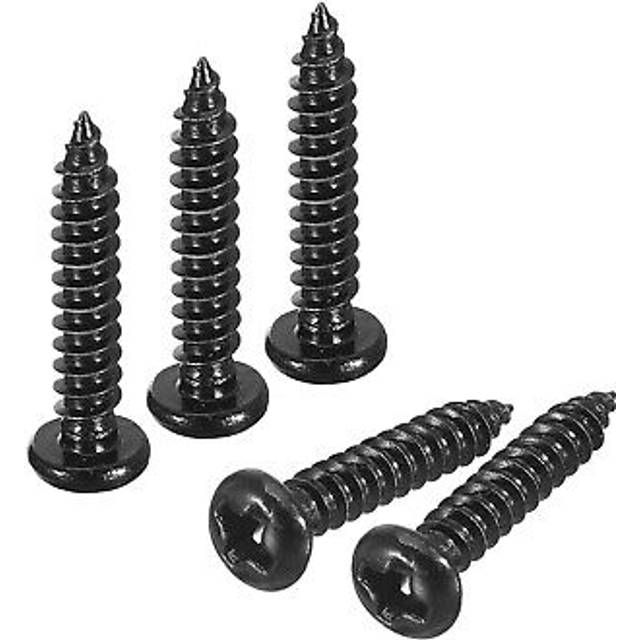 3mm X 16mm Phillips Pan Head Self-tapping Screw, 100pcs Round Head (black)