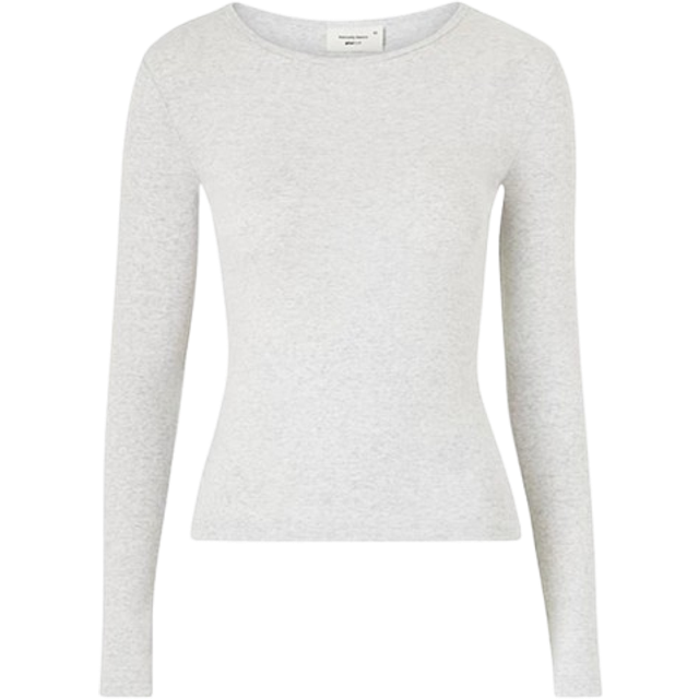 Gina Tricot - Topp Basic Long Sleeve Top - Grå