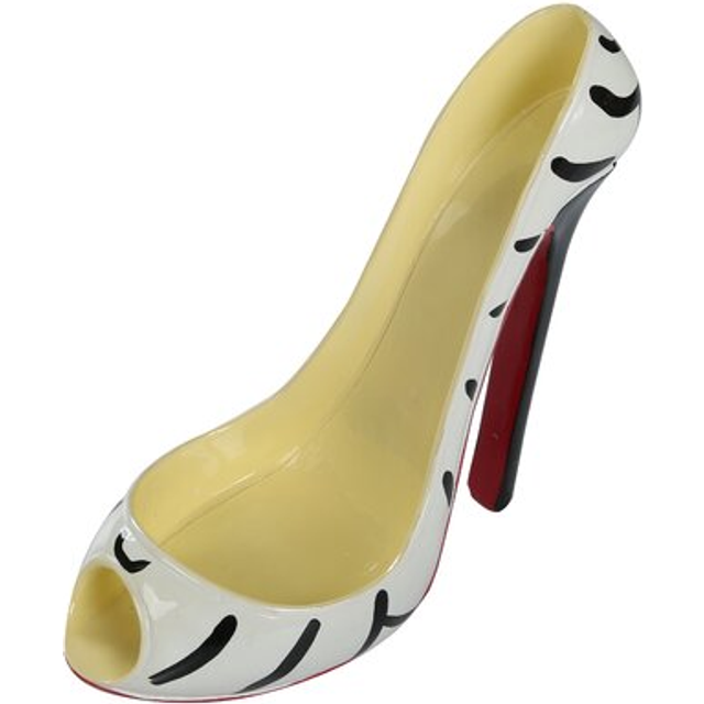 Hilarious Home 8 x 7H High Heel Wine Bottle Holder  Stylish Conversation Starter Wine Rack Zebra