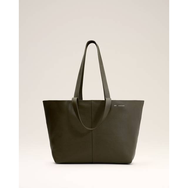 Ami Paris, Tote Bags, female, Green, ONE SIZE, Brown Tote Bag Spring-Summer 2025