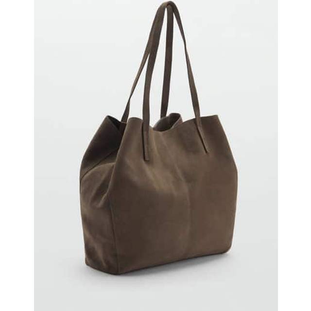 Mango Bassi Suede Shopper Bag
