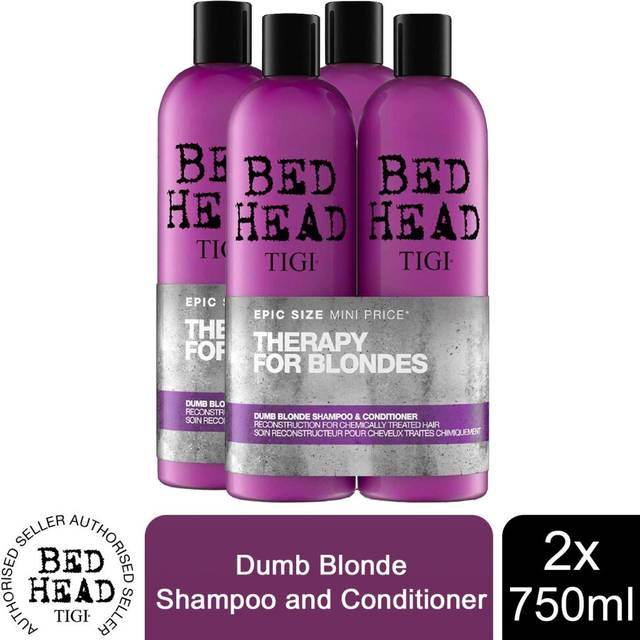 Bed Head by TIGI Shampoo & Conditioner Dumb Blonde Duo 750ml[BUY 2  - DUO PACK]
