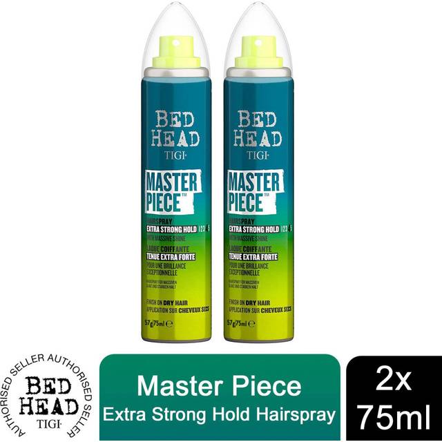 Bed Head TIGI Masterpiece Hairspray Extra Strong Hold & Massive Shine 75ml, 2pk