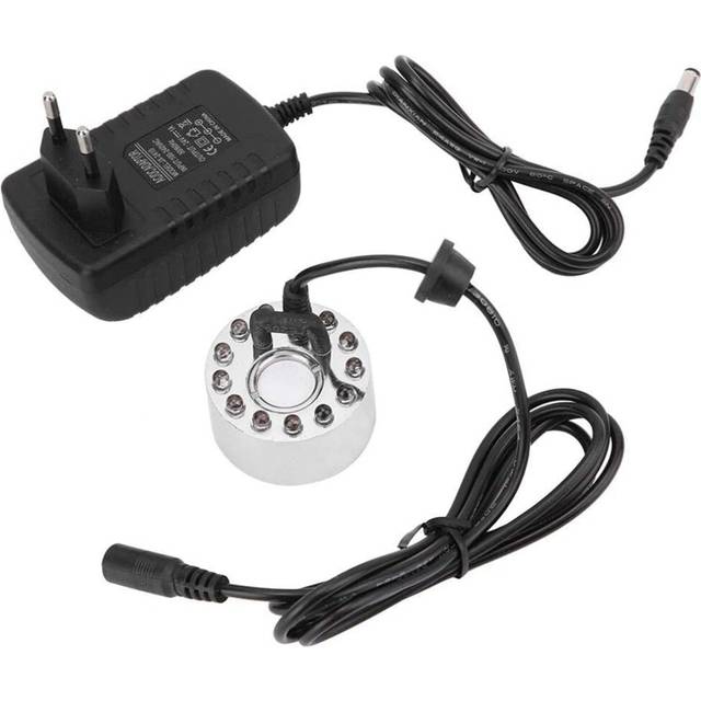 moresk-Fogger Generator,12 LED Lighting Pond Fog Maker Machine Mist EU Plug