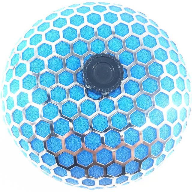 (Blue) 76mm Diameter Universal Car Modified High-flow Intake Mushroom Head Air Filter