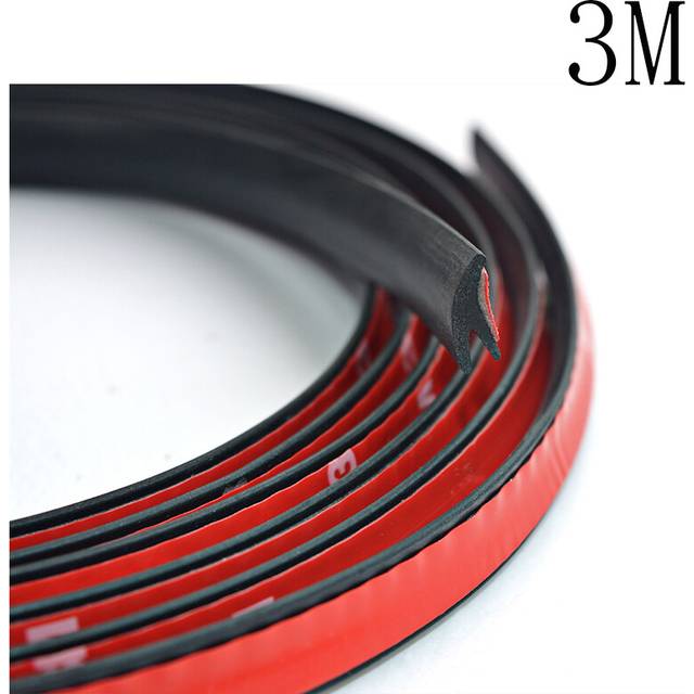 (3 Meters) Car Y Shape Rubber Seal Weather Strip Hollow Glass Window Edge Moulding