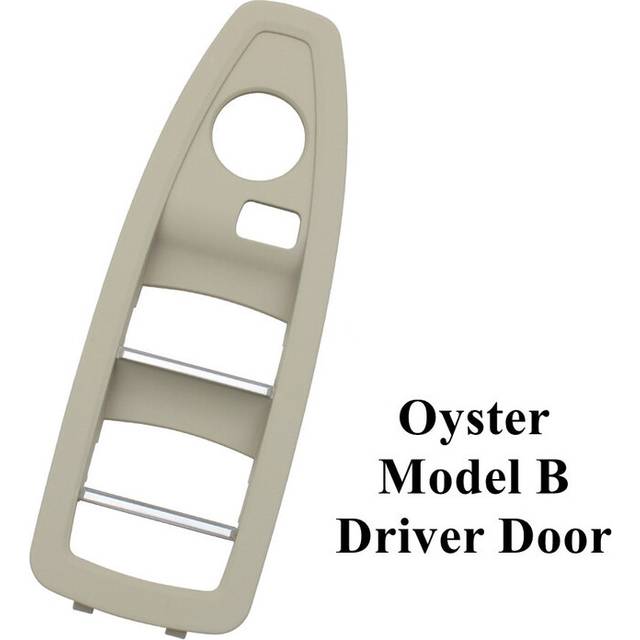 (Oyster B Driver Door) Black Beige Carbon Lhd Rhd Car Interior Door Window Switch Panel Cover