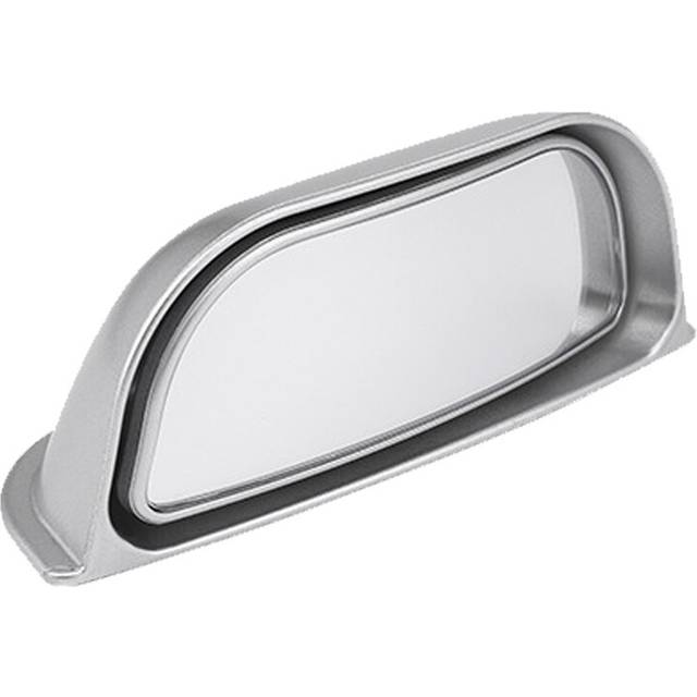 (Silver) Universal Car Rear View Mirror Wide-angle Blind Spot Mirror B Pillar Rear