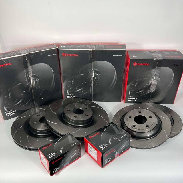 Brembo dimpled grooved brake discs & pads for mini cooper s r56 jcw front + rear
