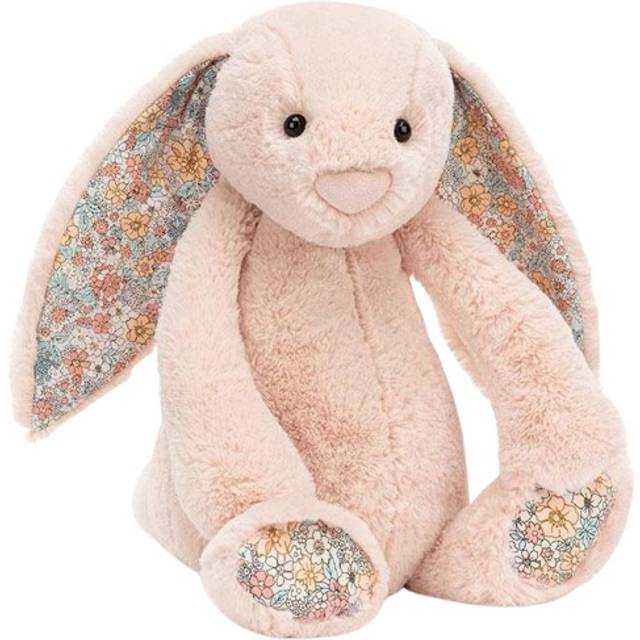 Jellycat Medium Blossom Blush Bunny Soft Toy - pink/white - one size