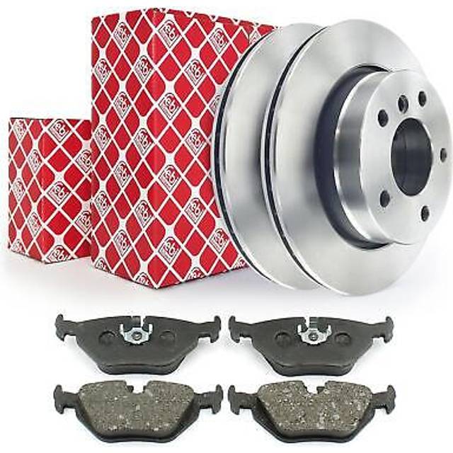 Febi brake discs brake pads rear for bmw 3 3 series e46 sedan touring coupe