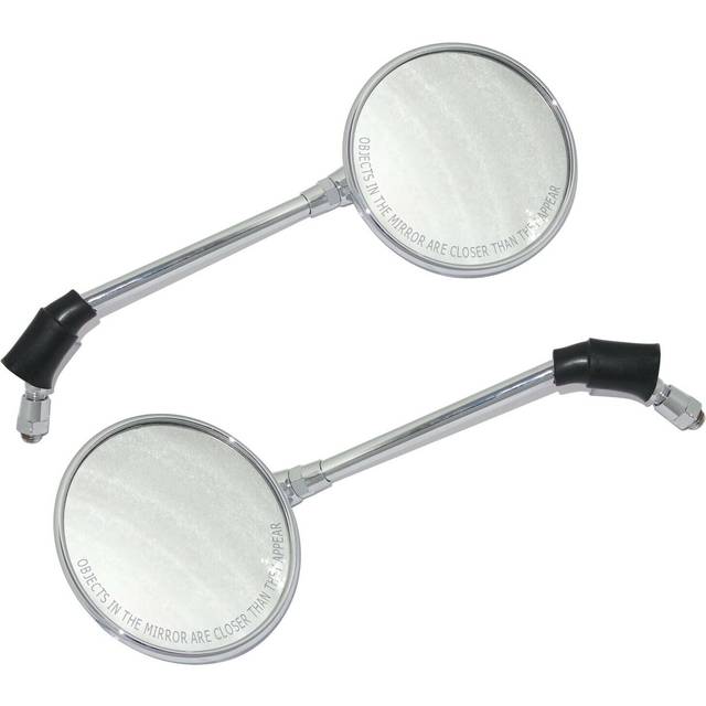 Fits Royal Enfield Interceptor 650 Lh & Rh Side Rear View Mirror Set Chrome S2u