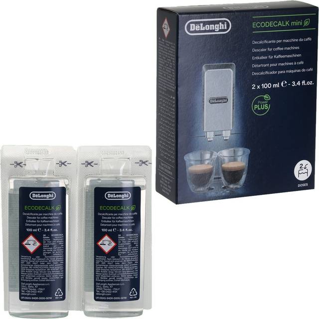 Delonghi Coffee Maker Bean To Cup Machine Ecodecalk Cleaner Descaler 2 Sachets