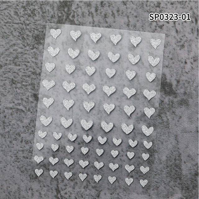 Decoration DIY Manicure 3D Silver French Tips Star Fire Nail Stickers Decal Art