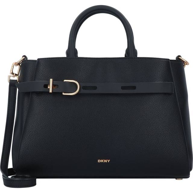 Black Leather Tote Bag Onyx Satchel