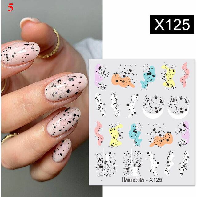 Nail Art Water Decal Transfer Sticker Flower Butterfly Nails Decoration Tips DIY