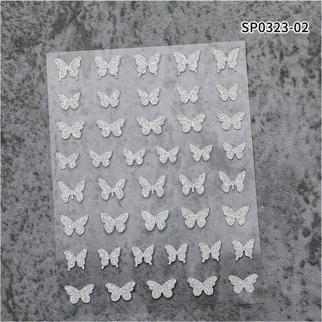 Decoration DIY Manicure 3D Silver French Tips Star Fire Nail Stickers Decal Art