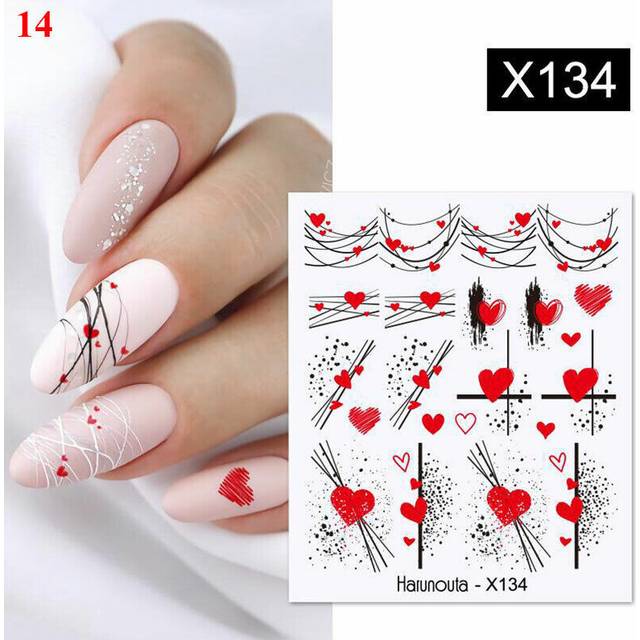 Nail Art Water Decal Transfer Sticker Flower Butterfly Nails Decoration Tips DIY
