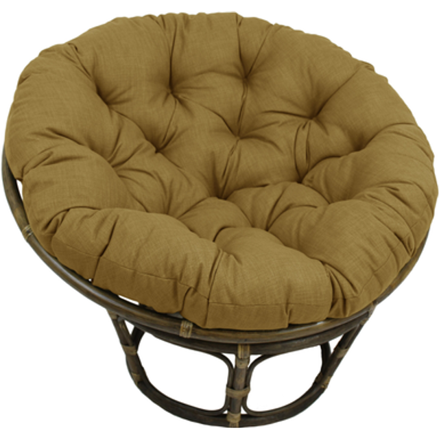 Blazing Needles 48-inch Indoor/Outdoor Papasan Cushion Wheat