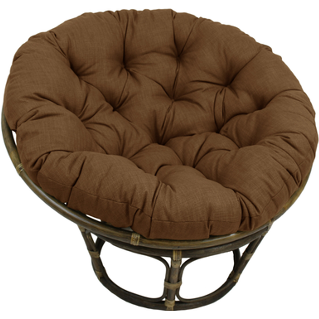 Blazing Needles 48-inch Indoor/Outdoor Papasan Cushion Mocha